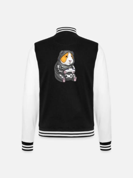 Cochon d’Inde Halloween Gamer - Veste Teddy - noir/blanc