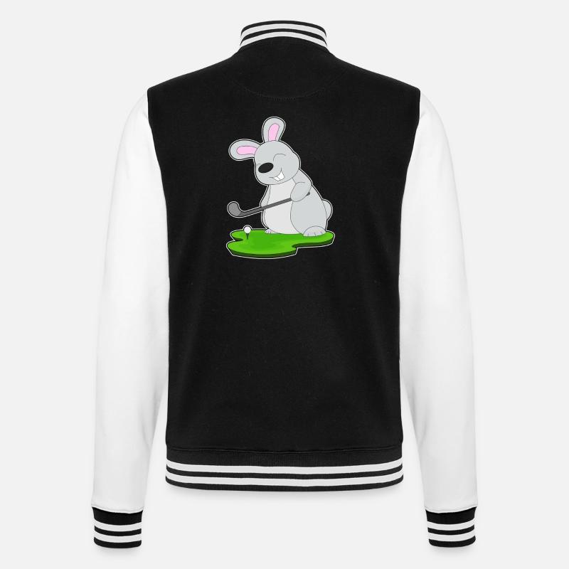 Hase Golf Golfschläger - College-Sweatjacke - Schwarz/Weiß