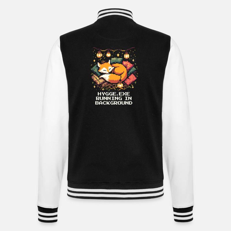 Hygge.exe s'exécute en arrière-plan - Veste Teddy - noir/blanc