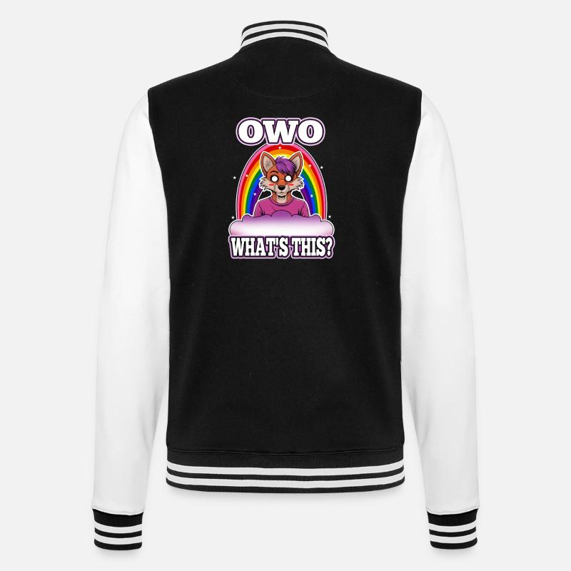 OwO Qu’est-ce que c’est ? - Veste Teddy - noir/blanc