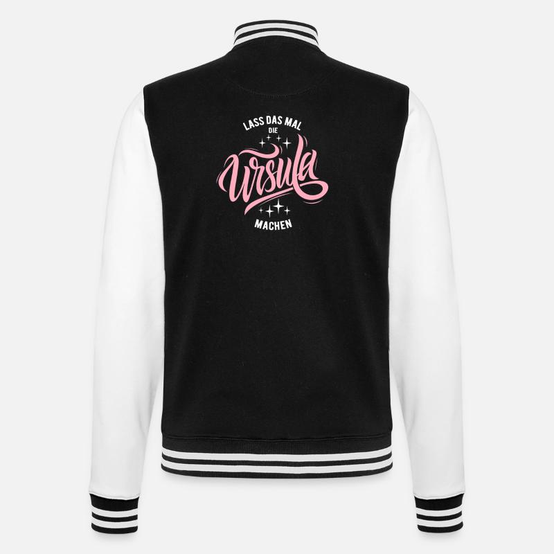 Let Ursula do that - name day - College Sweat Jacket - black/white
