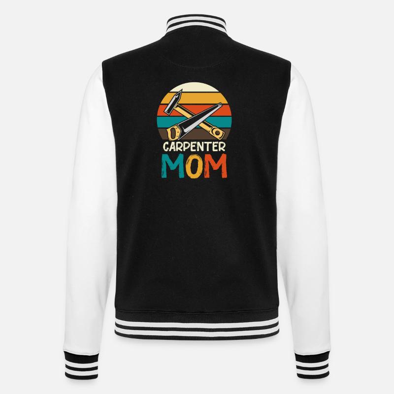 Outil rétro Carpenter Mother - Veste Teddy - noir/blanc