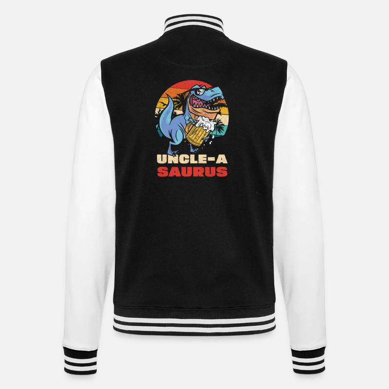 UncleASaurus Bierheld - College-Sweatjacke - Schwarz/Weiß
