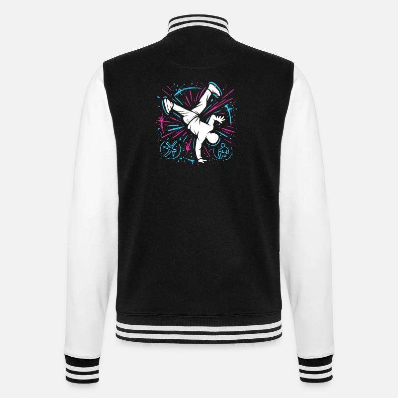 Breakdance Explosion – Streetstyle Dance - College Sweat Jacket - black/white