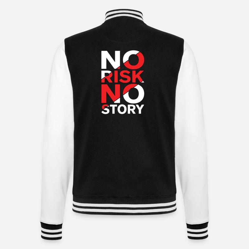 Pas de risque, pas d’histoire - Veste Teddy - noir/blanc