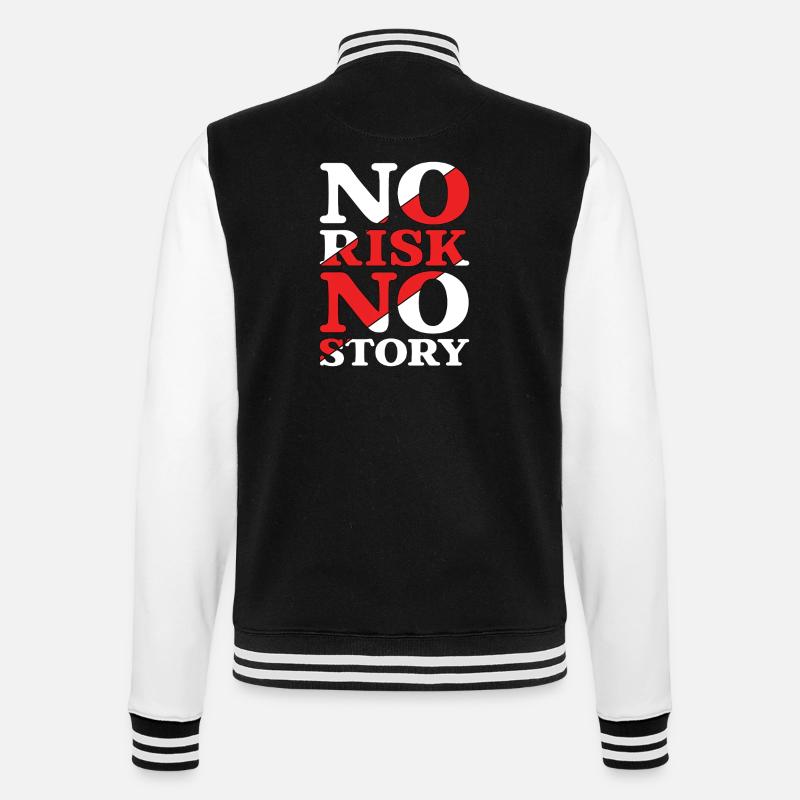 Pas de risque, pas d’histoire - Veste Teddy - noir/blanc