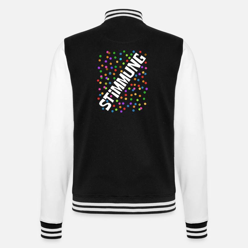 Carnaval - Carnaval - Atmosphère - Confettis - Veste Teddy - noir/blanc