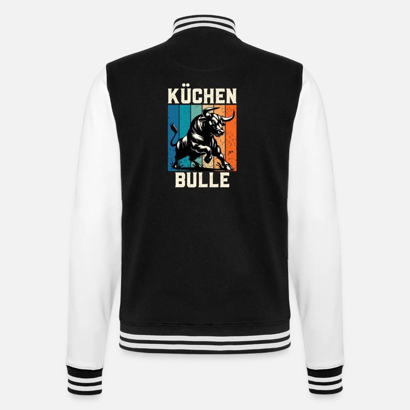 Chef KÜCHENBULLE Chefs Fun - College Sweat Jacket - black/white
