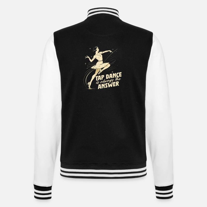 Stepptanz Stepptänzer Stepptänzerin Stepper - College-Sweatjacke - Schwarz/Weiß