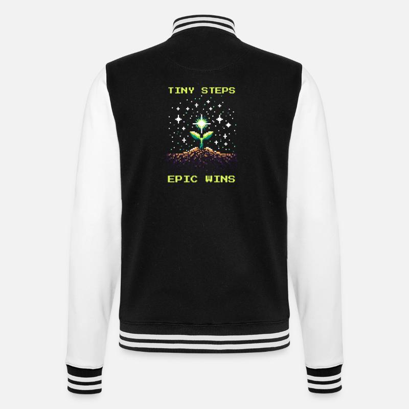 Petits pas, grands succès | Travail social - Veste Teddy - noir/blanc