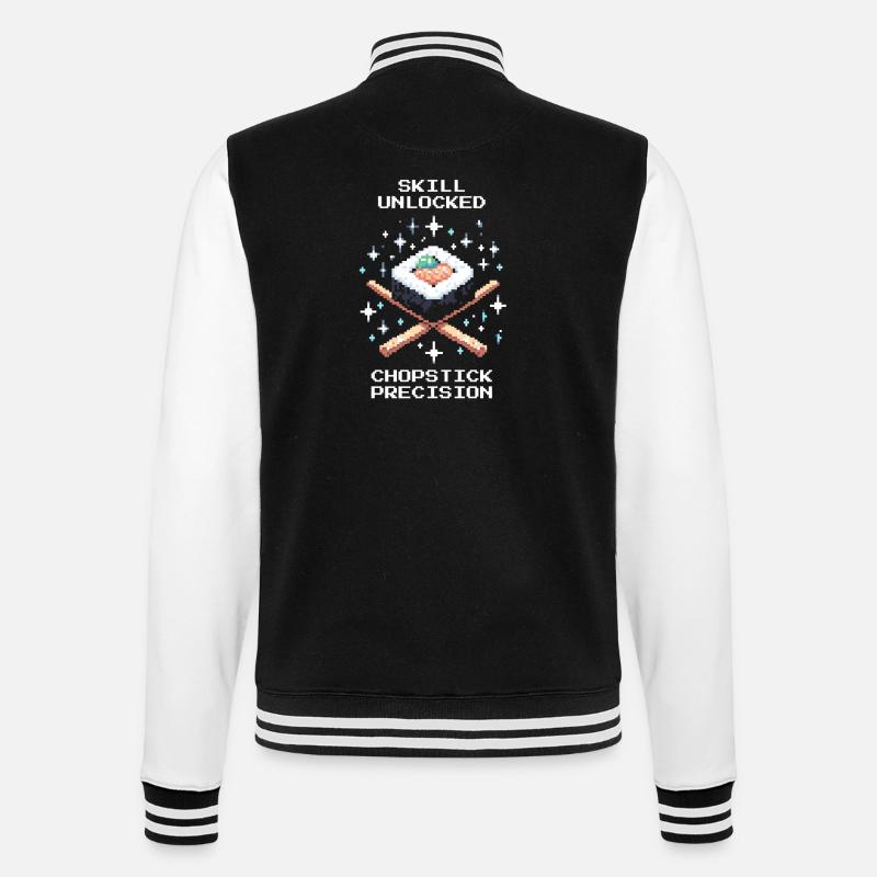 Compétence débloquée | Précision des baguettes - Veste Teddy - noir/blanc