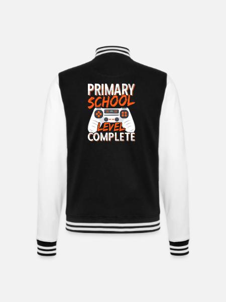 Letzter Tag des Grundschulabschlusses 2026 Gamer - College-Sweatjacke - Schwarz/Weiß