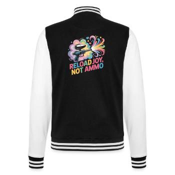Paintball Fun T-shirt Recharger Joie Pas Munitions - Veste Teddy - noir/blanc - Dos - Marisol (170cm)