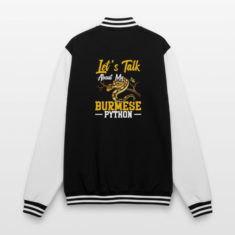 Burmesischer Python-Besitzer Schlangenterrarium Hide Python College-Sweatjacke