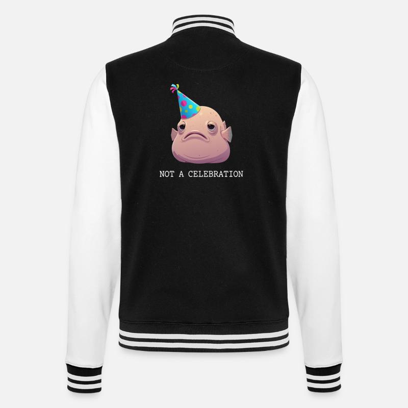 Blobfish, pas une célébration - Veste Teddy - noir/blanc