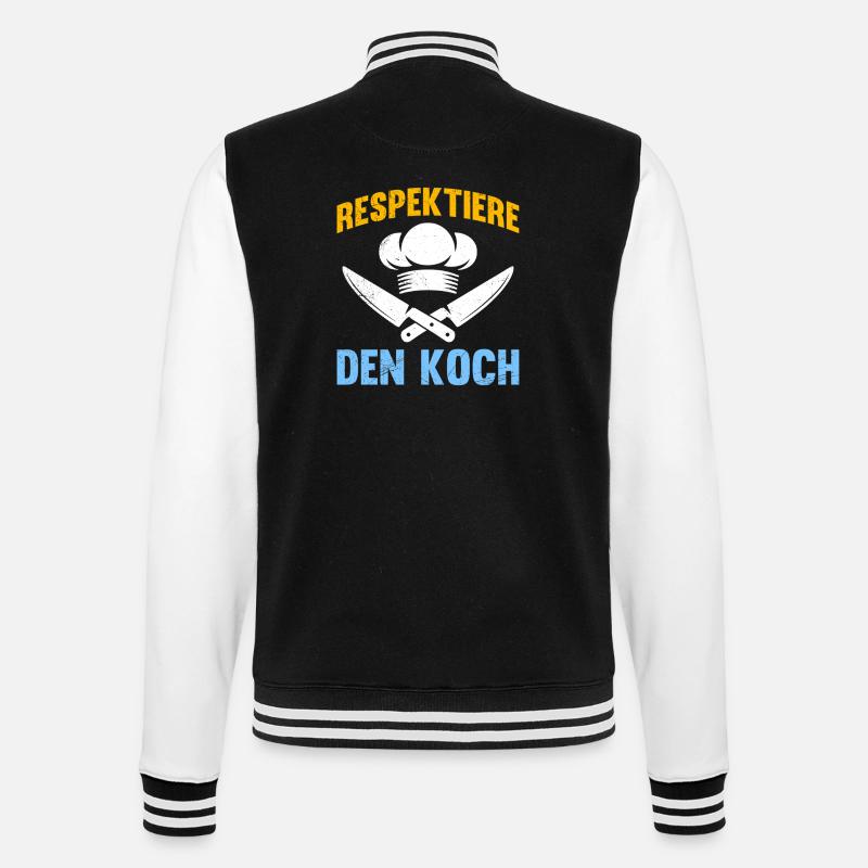 Chef RESPECT LE CHEF Amusement - Veste Teddy - noir/blanc