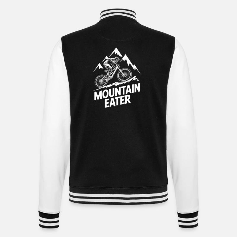 VTT, Descente, Action du cyclisme - Veste Teddy - noir/blanc