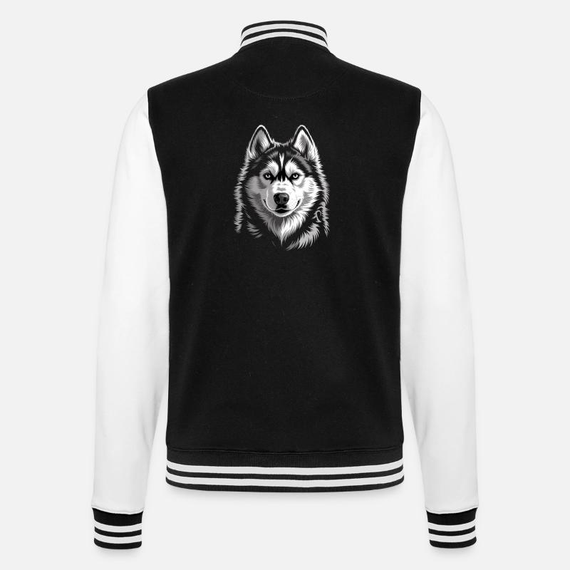 Husky - College Sweat Jacket - black/white