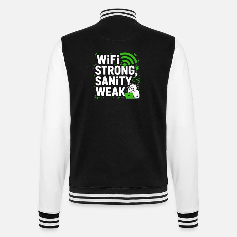 Remote Developer WiFi Strong Software Engineering - College-Sweatjacke - Schwarz/Weiß