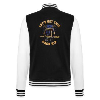 Lets Get This Pack Rip Fresh Pulls CardBreak - College Sweat Jacket - black/white - Back - Marisol (170cm)