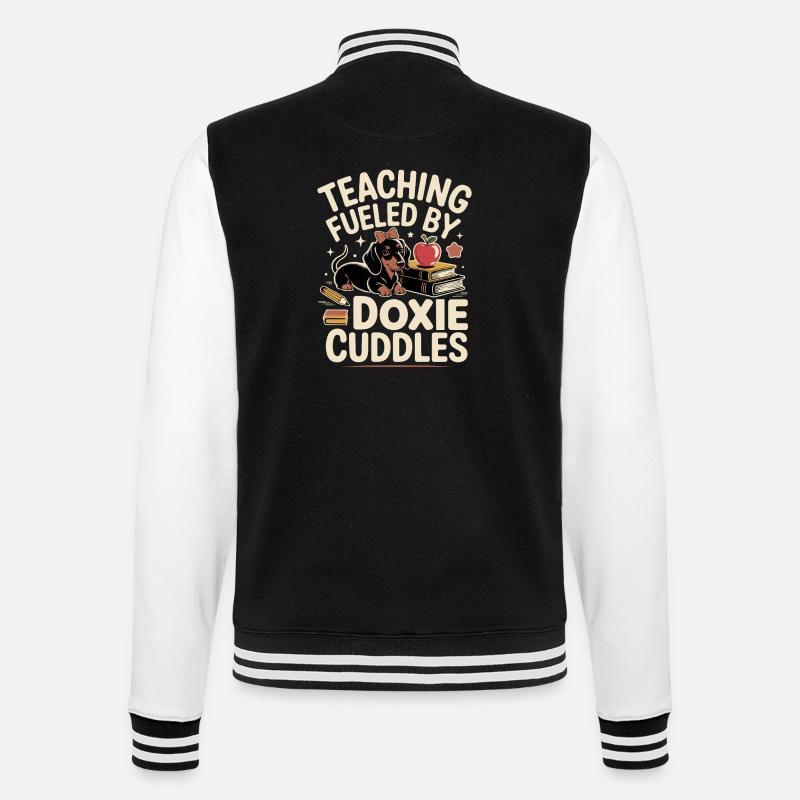 Enseignant teckel - Veste Teddy - noir/blanc
