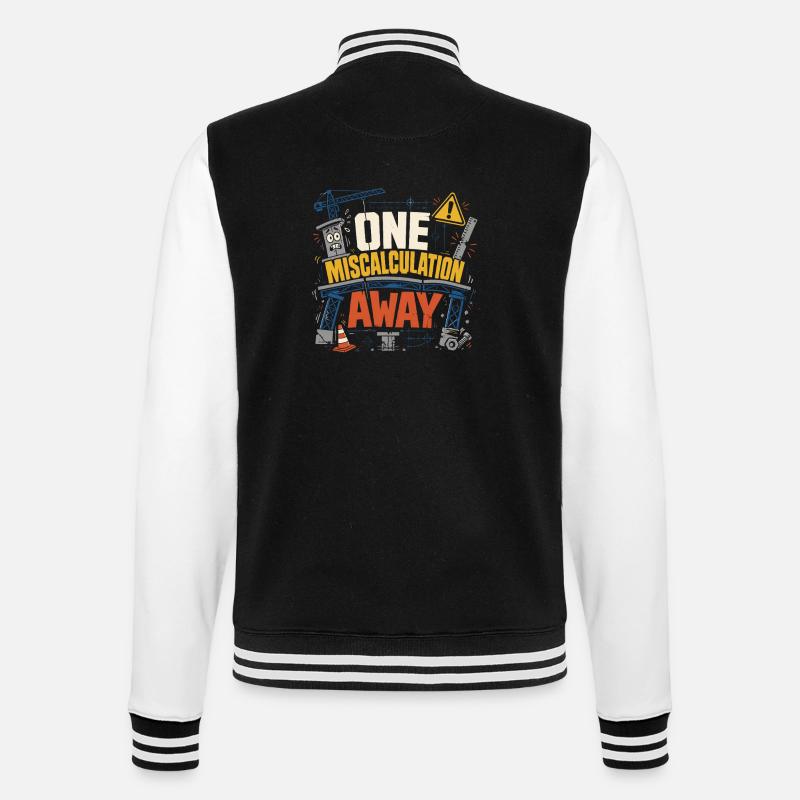 Bridge Engineer Civil Engineering - College Sweat Jacket - black/white