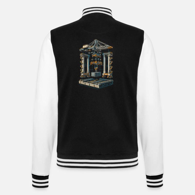 docker - Veste Teddy - noir/blanc