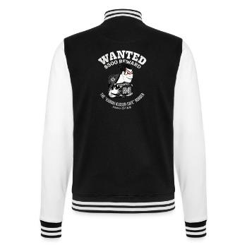 Sharaku Kabuki Edobei Wanted Poster Japanese Art - College-Sweatjacke - Schwarz/Weiß - Hinten - Marisol (170cm)
