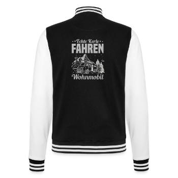 Wohnmobil Kerl - College-Sweatjacke - Schwarz/Weiß - Hinten - Marisol (170cm)