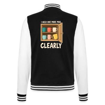 Noch eine Tasse natürlich - College-Sweatjacke - Schwarz/Weiß - Hinten - Marisol (170cm)