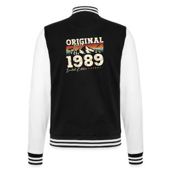 35ème Anniversaire Original 1989 Millésime 1989 - Veste Teddy - noir/blanc - Dos - Marisol (170cm)