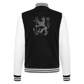 Düsseldorfer Wappen grau Used - College-Sweatjacke - Schwarz/Weiß - Hinten - Marisol (170cm)