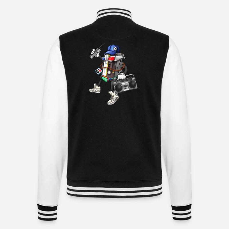 I Am The 80s - College-Sweatjacke - Schwarz/Weiß