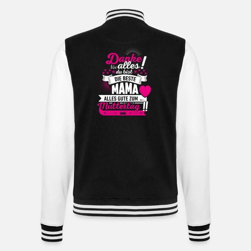Muttertag! Geschenk Mama! - College-Sweatjacke - Schwarz/Weiß
