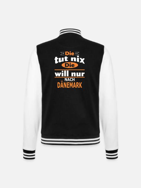 DÄNEMARK - College-Sweatjacke - Schwarz/Weiß