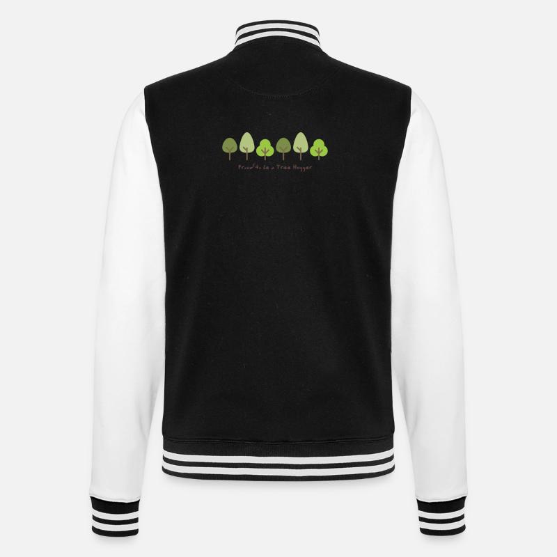 proud to be a tree hugger - College-Sweatjacke - Schwarz/Weiß
