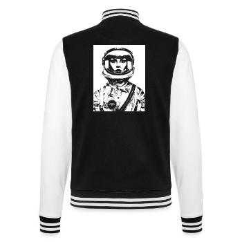 ASTRONAUTE FEMME FEMME POWER STENCIL - Veste Teddy - noir/blanc - Dos - Marisol (170cm)