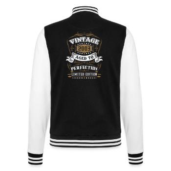 Vintage Geburtstagsgeschenk geboren im Jahr 2003 Retro - College-Sweatjacke - Schwarz/Weiß - Hinten - Marisol (170cm)