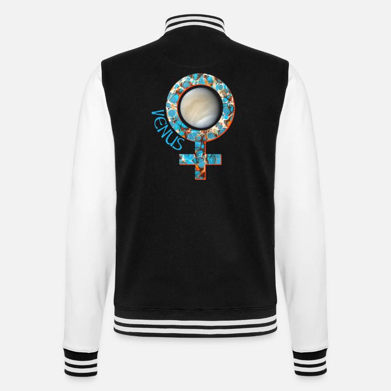 venus e 276 - College Sweat Jacket - black/white