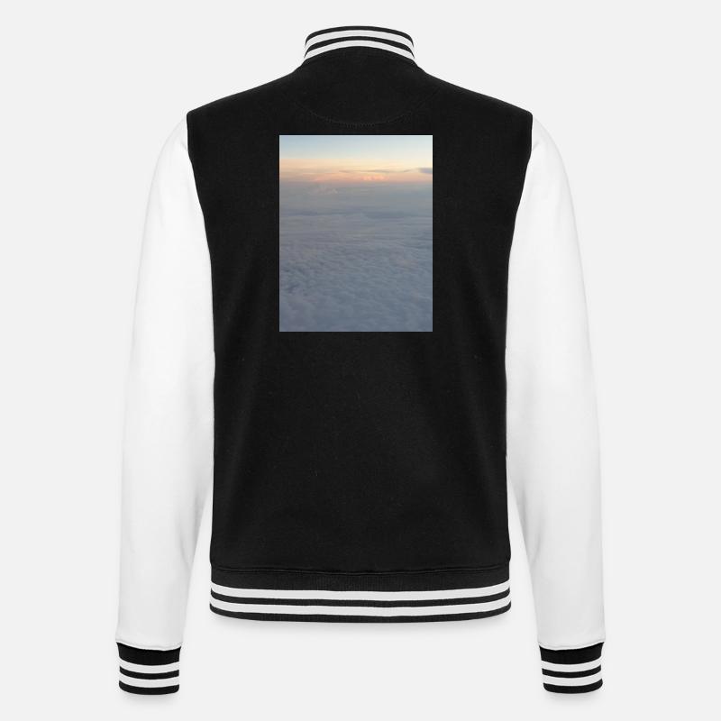 Himmel - College-Sweatjacke - Schwarz/Weiß
