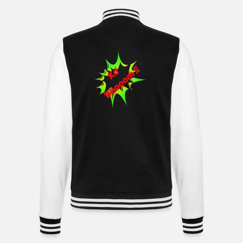 ka Boooom transformed - College-Sweatjacke - Schwarz/Weiß