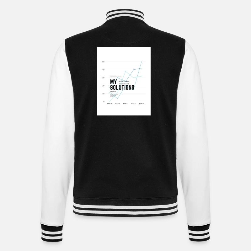 My Solutions Diagram - College Sweat Jacket - black/white