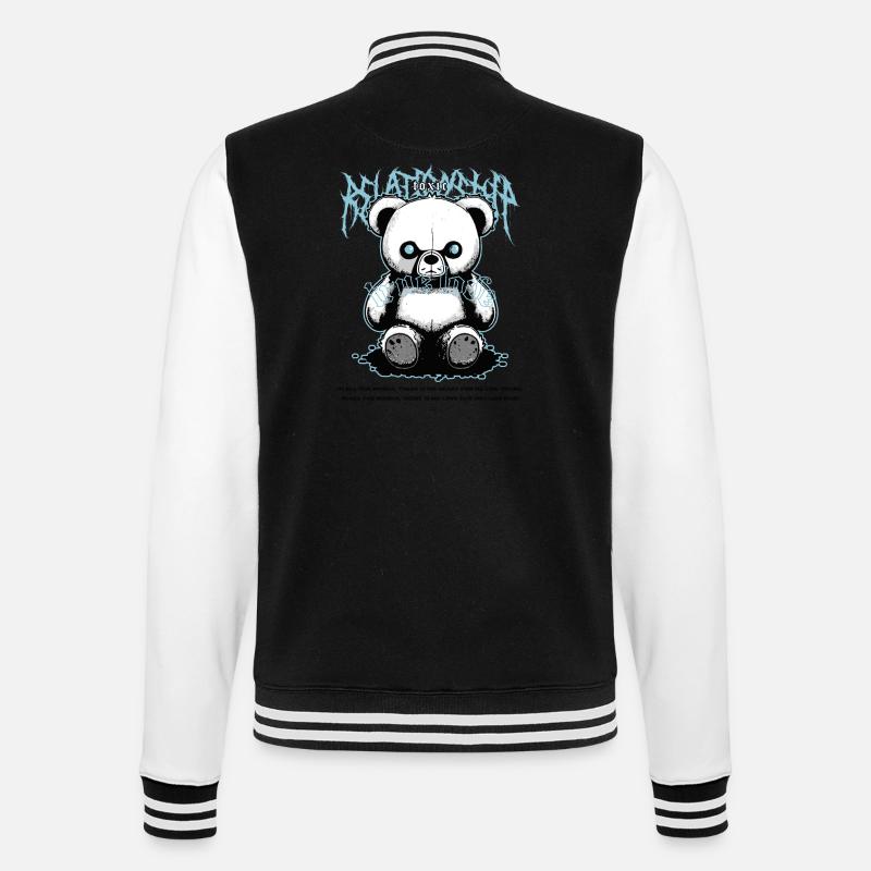 Toxic True Love b - College Sweat Jacket - black/white