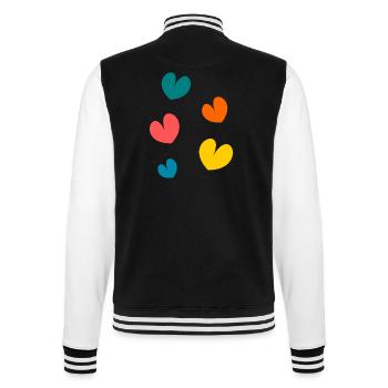 SAINT VALENTINE. bachelorette party. I LOVE YOU. I LOVE YOU. LOVE - College Sweat Jacket - black/white - Back - Marisol (170cm)
