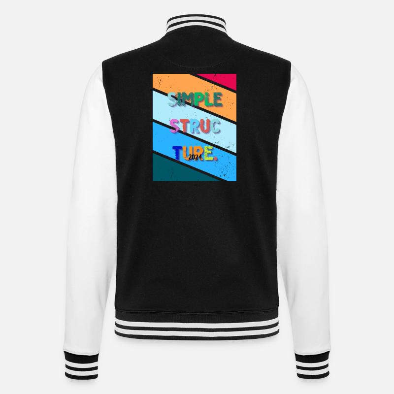 Simple design. Simple structure 2024. - College Sweat Jacket - black/white