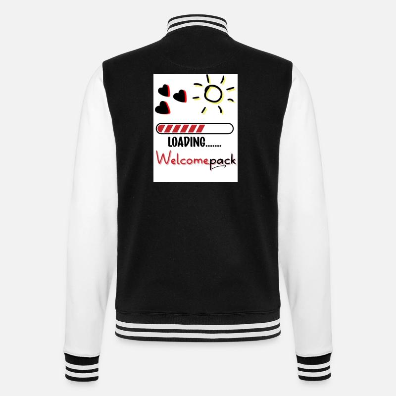 Welcome pack. Welcome pack. - College Sweat Jacket - black/white