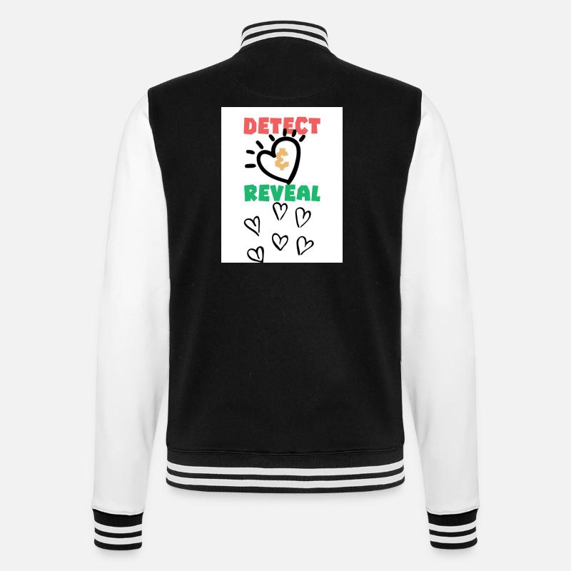 Détecter, révéler. Détecter, révéler. - Veste Teddy - noir/blanc