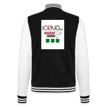 For now. Yes or no. Happiness. - College Sweat Jacket - black/white - Back - Marisol (170cm)