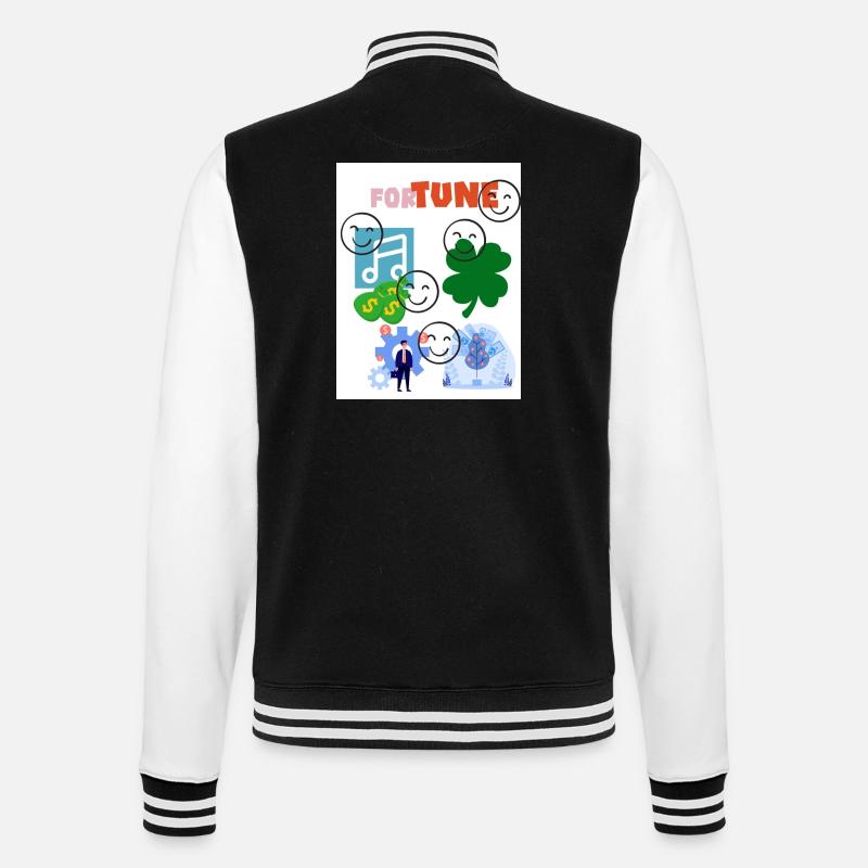 Fortune. La mélodie de la fortune. - Veste Teddy - noir/blanc