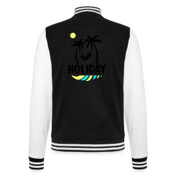 palms relax holiday - College-Sweatjacke - Schwarz/Weiß - Hinten - Marisol (170cm)